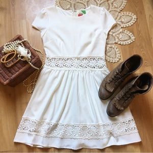 ModCloth White Lace Dress